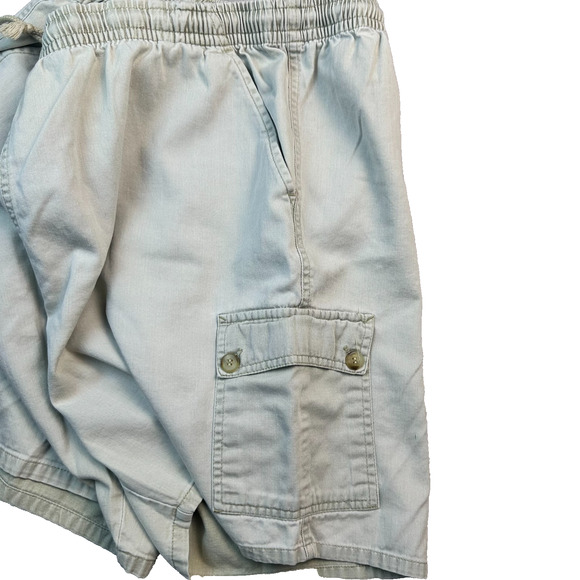 Vintage 90s Y2K Big Dogs Dad Shorts Mens L Khaki Cargo Outdoor Casual Men Soft - Picture 10 of 12